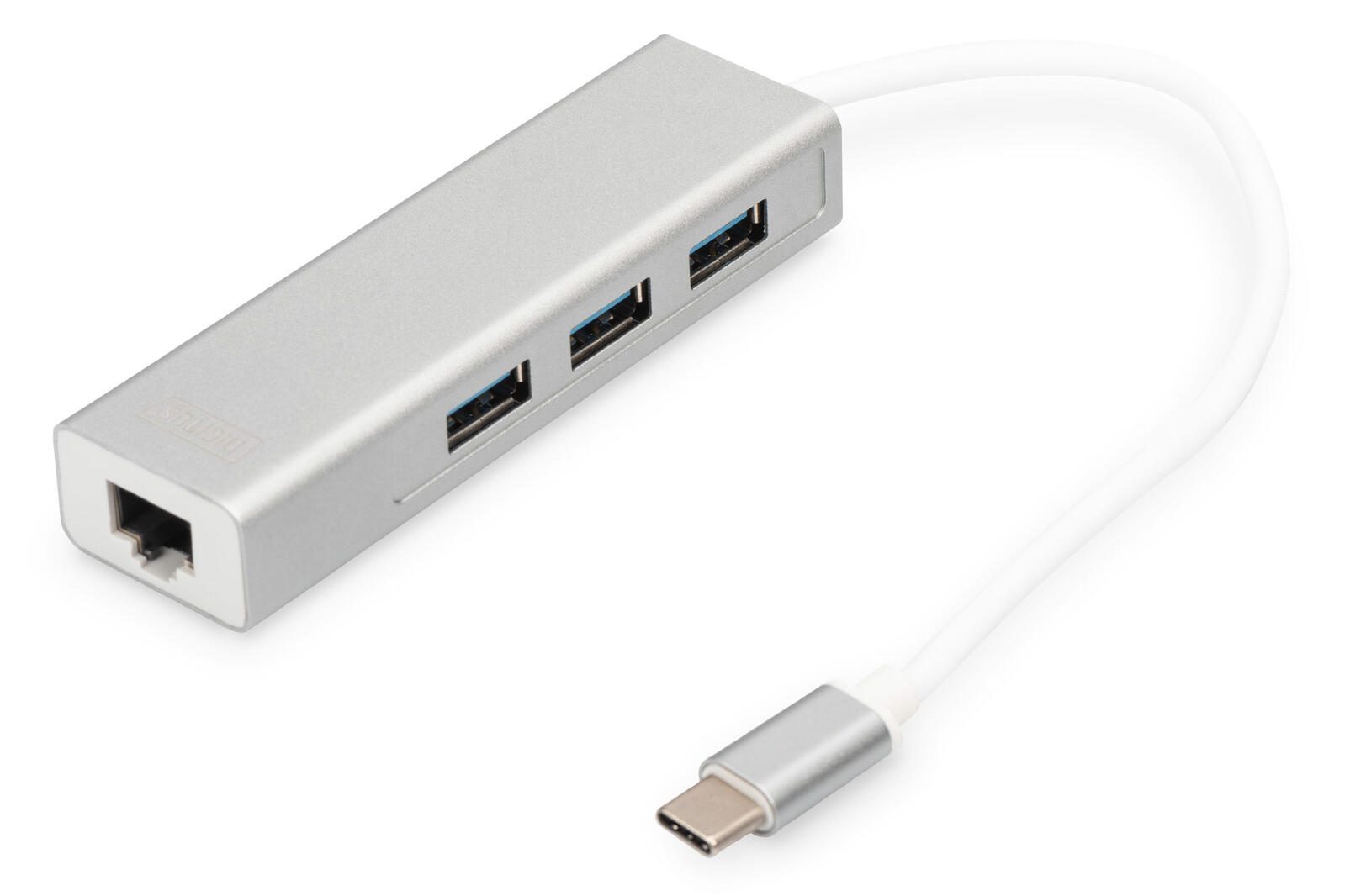 Digitus USB Typ C 3-Port Hub + Gigabit Ethernet DA-70255