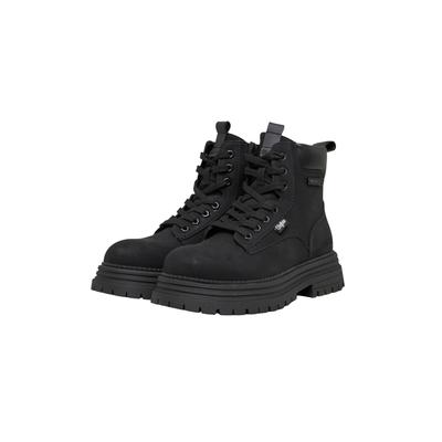 Stiefel BUFFALO "Buffalo LENNOX DESERT", Damen, Gr. 36, schwarz, Lederimitat, unifarben, Schuhe Stiefel