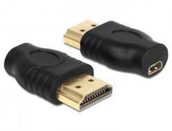 Delock Adapter HDMI männlich zu mikro HDMI weiblich 65507