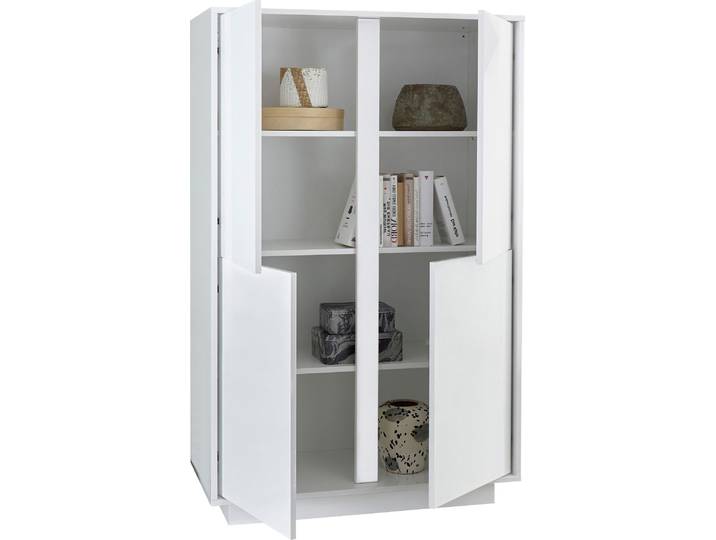 Highboard HOME AFFAIRE Ice , weiss (weiß hochlglanz lack), Sideboards, Highboard, grifflos