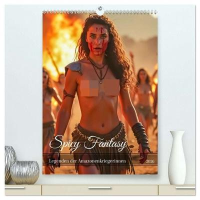 Spicy Fantasy - Legenden der Amazonenkriegerinnen (hochwertiger Premium Wandkalender 2026 DIN A2 hoch), Kunstdruck in Hochglanz