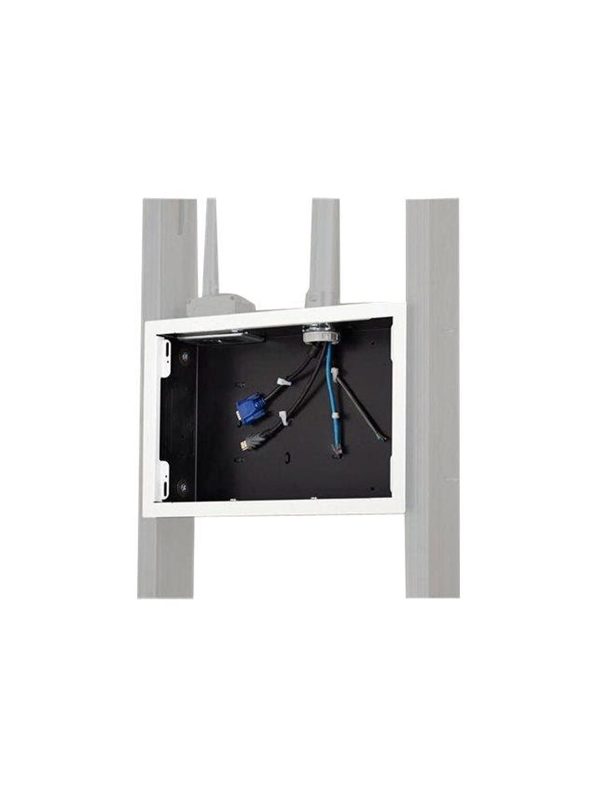 Chief Proximity In-Wall Storage Box with Flange - White - Max 4.54 kg - recommended for