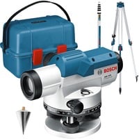 Optisches Nivelliergerät GOL 32 G Professional, mit Baustativ blau, Koffer, Maßeinheit 400 Gon