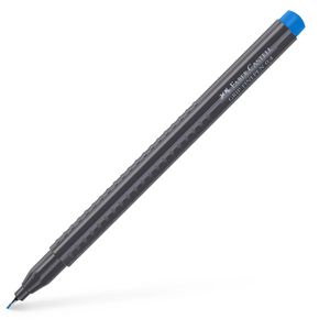 Faber-Castell Fineliner Grip Finepen 151651, Strichbreite 0,4 mm, helioblau
