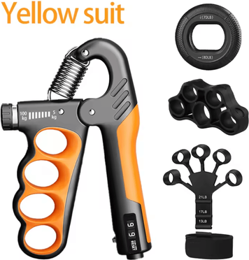 Uplift Curations Grip Strength Hand Exerciser Adjustable Wrist Expander For Hand And Forearm Strength orange 4pcs