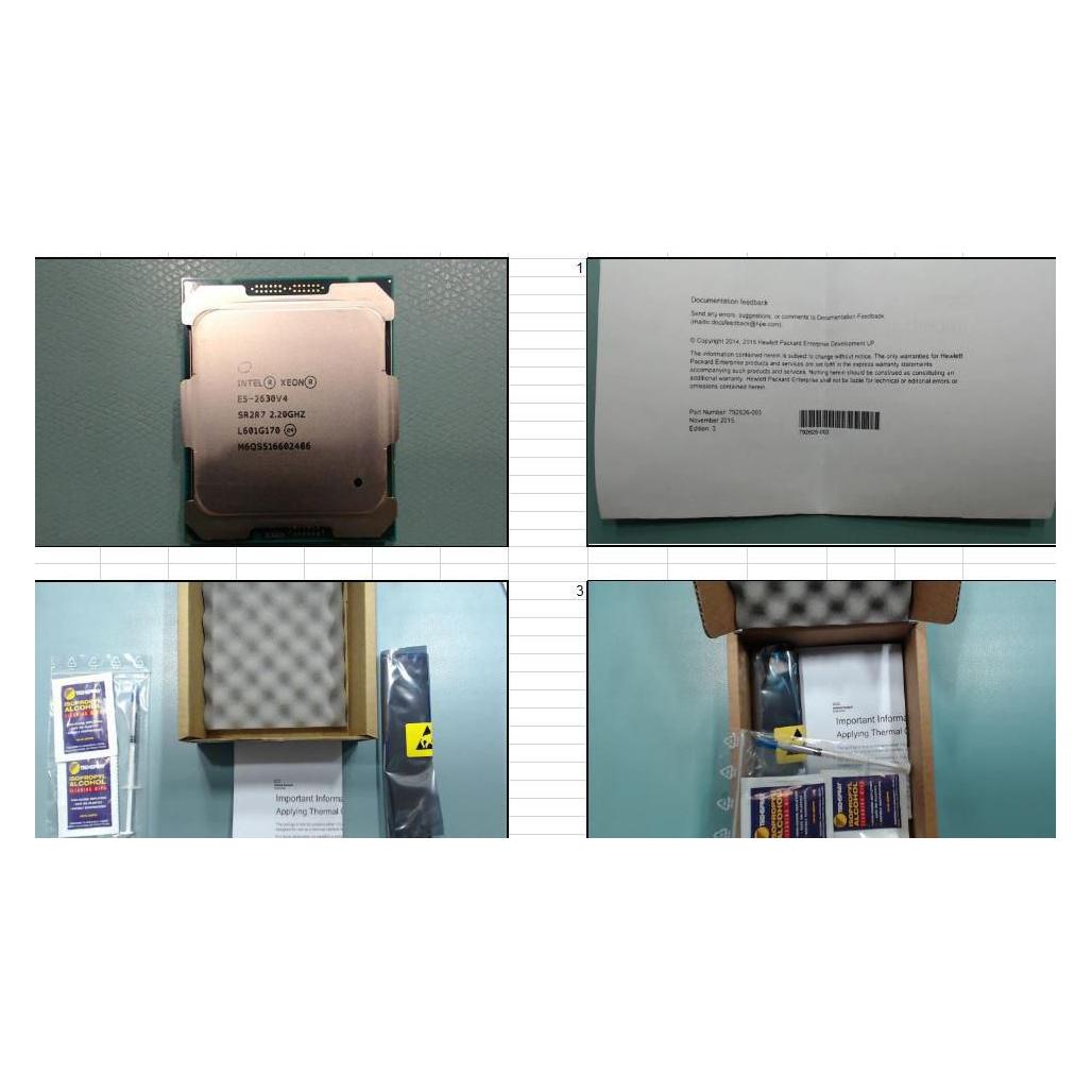 HPE CPU: 2.2GHZ (E5-2630V4 (LGA 2011, 2.20 GHz, 10 -Core) (850378-001)
