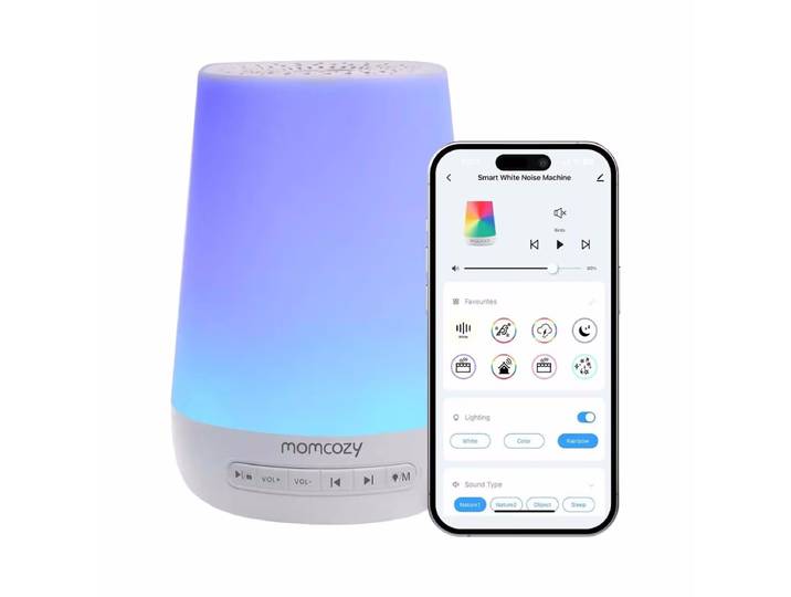 Momcozy WN002-WH00BA-A Baby Sound – Tageslichtlampe/Lichttherapielampe – weiss