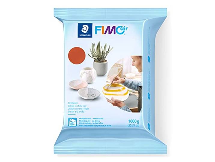 STAEDTLER FIMO air 8101 Luchtdrogende klei – terracotta, 1000 g