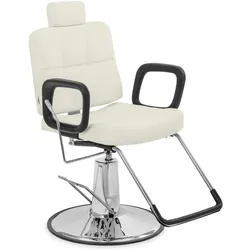 Physa, Bürostuhl, Friseurstuhl mit Fussstütze höhenverstellbar Barber-Stuhl 150 kg Keswick beige