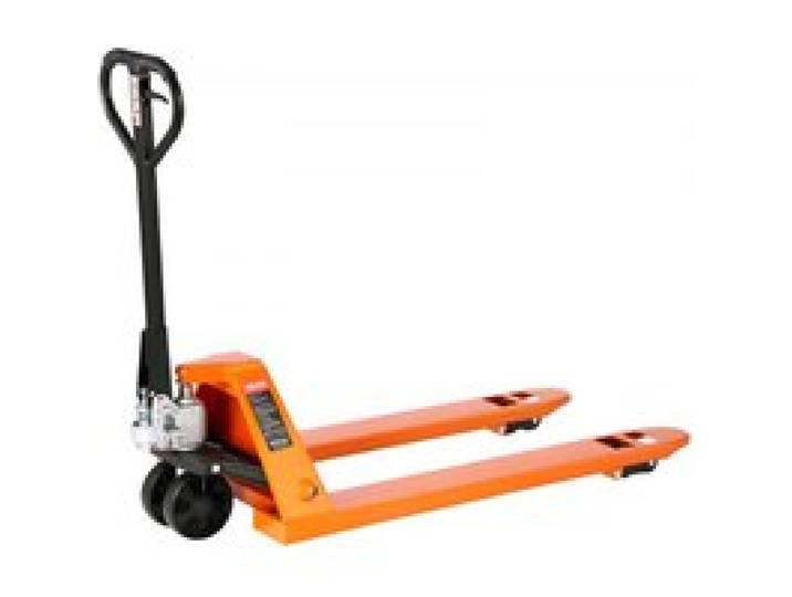 VEVOR Palletwagen, 3 T laadvermogen, handpalletwagen met 1220 x 685 mm vorken, palletwagen met hefhoogte van 8,5-18 cm, palletwagen voor fabrieken, magazijnen, supermarkten en vrachtwagenlading