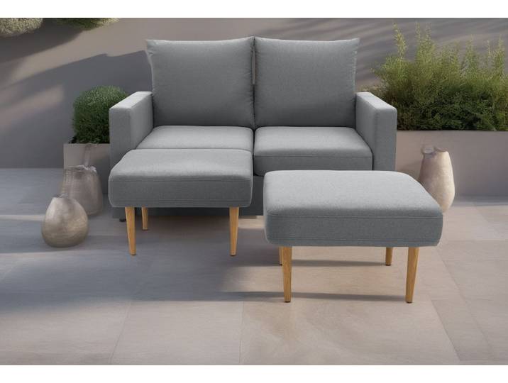 DOMO collection Slunce, Outdoor-Raumwunder 2-Sitzer inkl. 2 Hocker, Outdoor geeignet