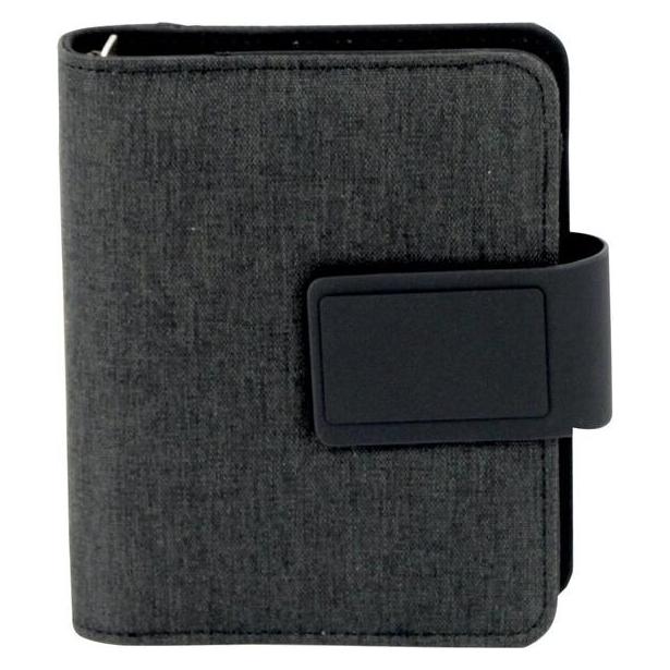 Bind RPET-Terminplaner, ohne Kalender, A7, anthrazit (A7) (17300-1)