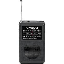 Avizar Taschenradio FM/AM mit Teleskopantenne (AM, FM, Radio Frequency (RF)), Radio, Schwarz