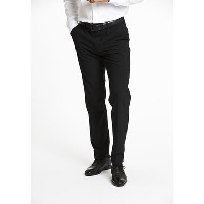 Anzughose LINDBERGH "Anzughose Modern Fit", Herren, Gr. 62, schwarz, Obermaterial: 58% Wolle, 38% Polyamid, 4% Elasthan, unifarben, normal, Hosen Anzughose