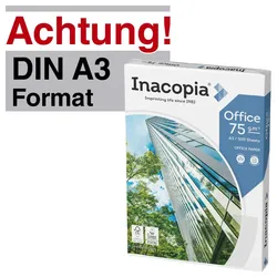 Inacopia Kopierpapier DIN A3 hochweiß 75 g/m2
