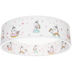Elobra LED Deckenleuchte EINHORN BABSY STARLIGHT LED Kinderzimmerleuchte, 14W, 3000-5000K, IP20, rosa ELO-140857