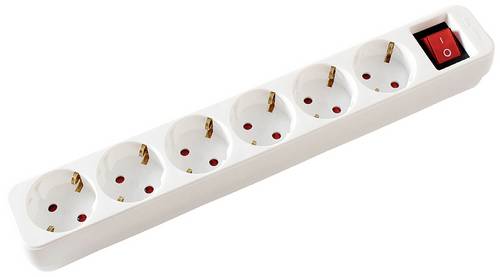Neutral Steckdosenleiste VALUE 6fach m.Schalter 3m
