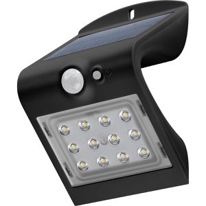 Goobay LED-Außenstrahler 45801, IP65 wasserdicht, 1,5 Watt / 220 Lumen, neutralweiß, Solar, mit Bewegungsmelder