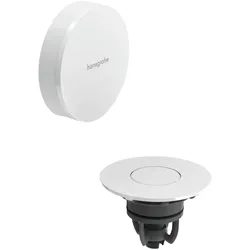 hansgrohe Flexaplus Fertigset Ablauf- und Überlaufgarnitur, 58187700, Farbe: Mattweiß