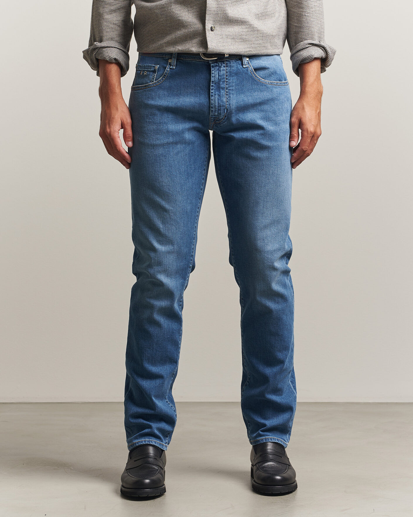 Tramarossa Michelangelo Stretch Jeans Light Blue men W33 Blå
