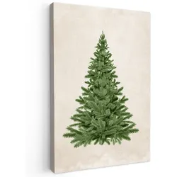 LEINWANDBILD Weihnachtsbaum - Grün - Weihnachten - Feiertage Deko XXL 80x120 cm