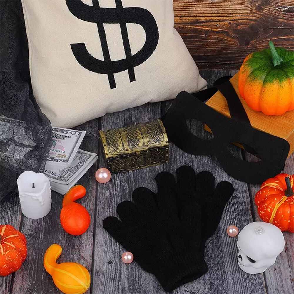 INF Ensemble de Cosplay de Voleur d'Halloween Cinq Pièces - Taille Unique
