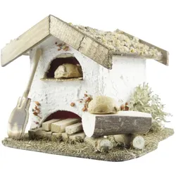Kahlert Licht, Weihnachtsbeleuchtung, Backhaus mit LED Flackerbeleuchtung