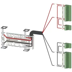 Siemens 3KC9833-2 Zubehör für 3KC8 Spannungsversorgungskabel für unterseitigen Anschluss 2-polig 3KC98332