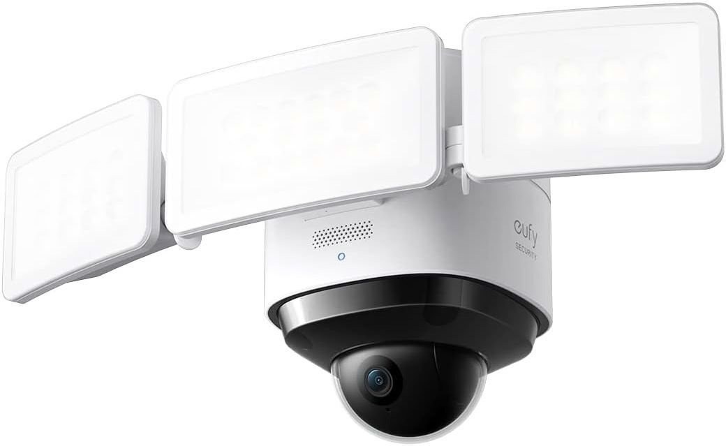eufy Security Floodlight Cam S330 – 2K Ultra-HD 360-Degree Pan & Tilt Smart Surveillance