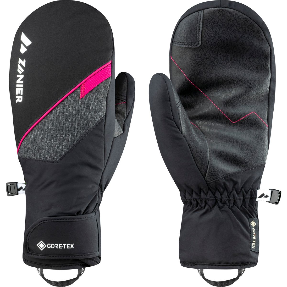 Zanier RAURIS.GTX Mitten schwarz - fuchsia (2067) 6,5 30115-2067-6,5