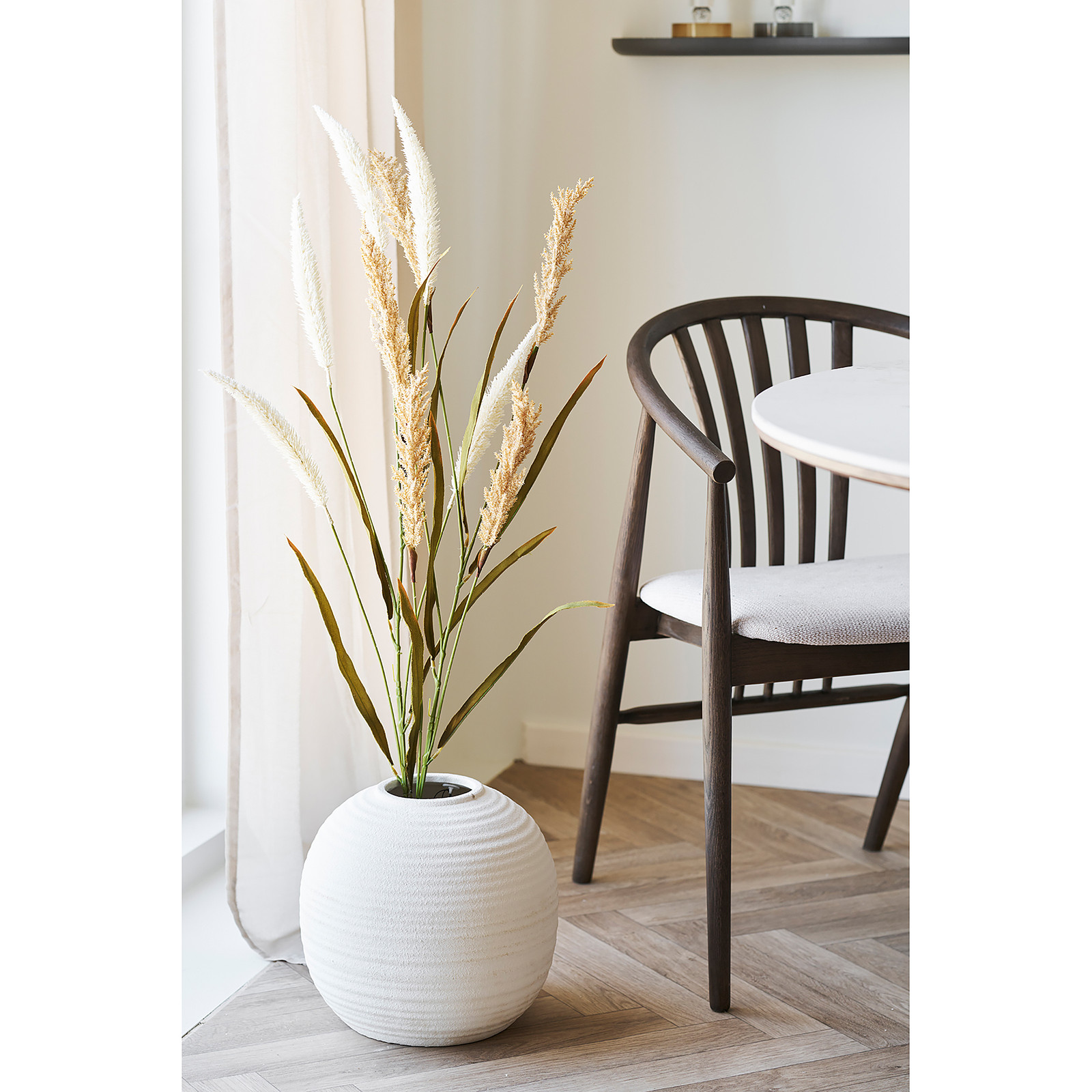 home24 Vaas Gumoa wit keramiek B/D/H: 30 x 29 x 30 cm
