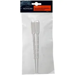 Yachtcare Pipette 2er-Set Dosierpipette 3 ml mit Skala 0,5 ml