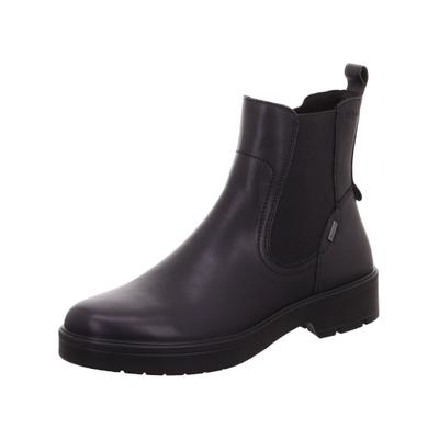 Stiefelette LEGERO "Legero Stiefelette Leder/Textil", Damen, Gr. 41, Textil, schwarz, Leder, Textil, Schuhe Stiefelette