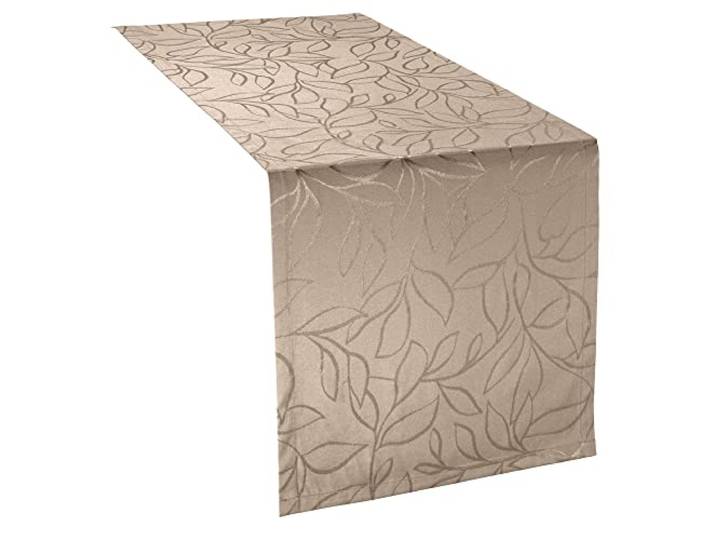 Erwin Müller Outdoor-Tischläufer Terrassa abwaschbar Cappuccino Größe 40x130 cm