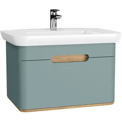 VitrA Sento Set 78 cm Waschtisch + Unterschrank 1 Lade Fjordgrün Matt,65874 65874