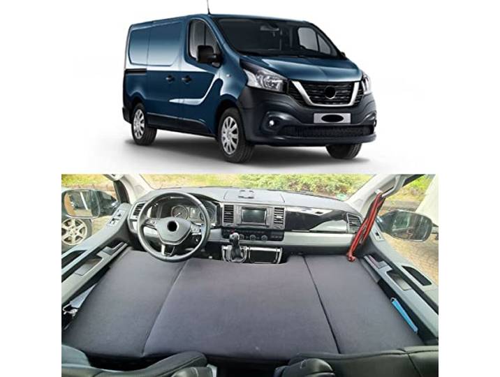 BREMER SITZBEZÜGE Camper-Bett Kinderbett Fahrerhausbett kompatibel mit Nissan NV300 ab 2016 Wohnmobil zubehör Wohnmobilbett Camping Camper Zubehör