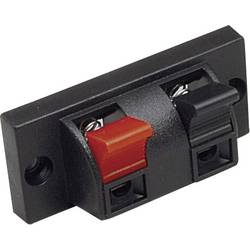 TRU COMPONENTS TC-2527005 Lautsprecher-Steckverbinder Buchse, Einbau vertikal Polzahl: 2 Schwarz 100 St.