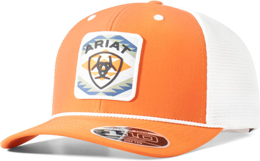 Men's Geo Patch Rope Cap in Orange by Ariat