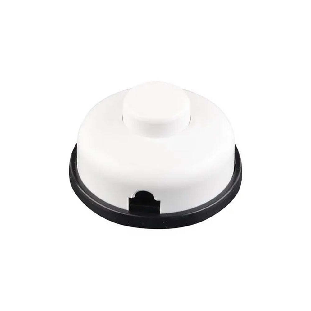 Orbit Electronic Witte Vloerschakelaar rond met witte knop - 230V - 300W