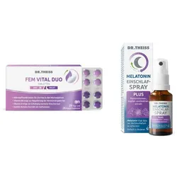 Besser schlafen in den Wechseljahren Set - Melatonin Plus + Fem Vital Duo 1 Sparset