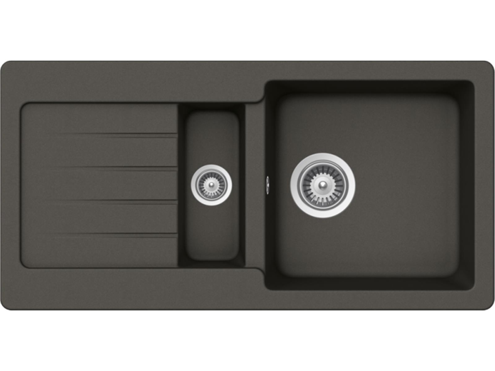 Schock Einbauspüle Typos D-150S U Asphalt - Unterbauspüle