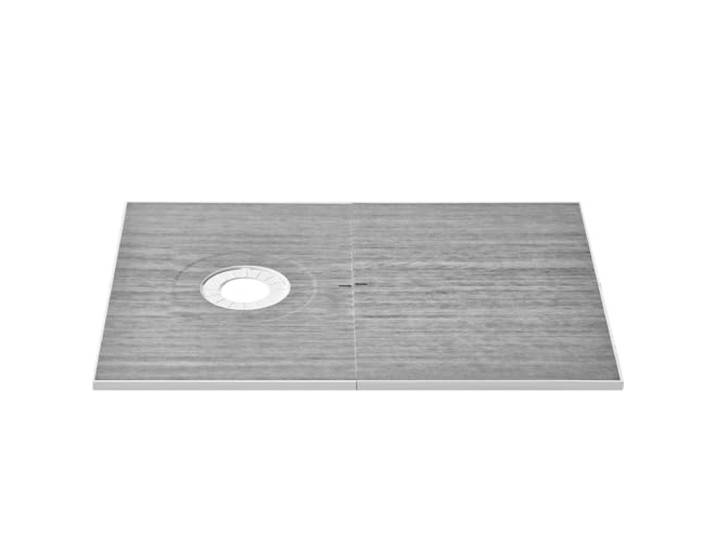 VEVOR Kit de bordure de douche\, 1524 x 965 mm kit de cuvette de douche drain décalé\, installation de douche EPS légers 2 chiffons imperméables\, bâtons de pente de cuvette de douche pour salle de bain