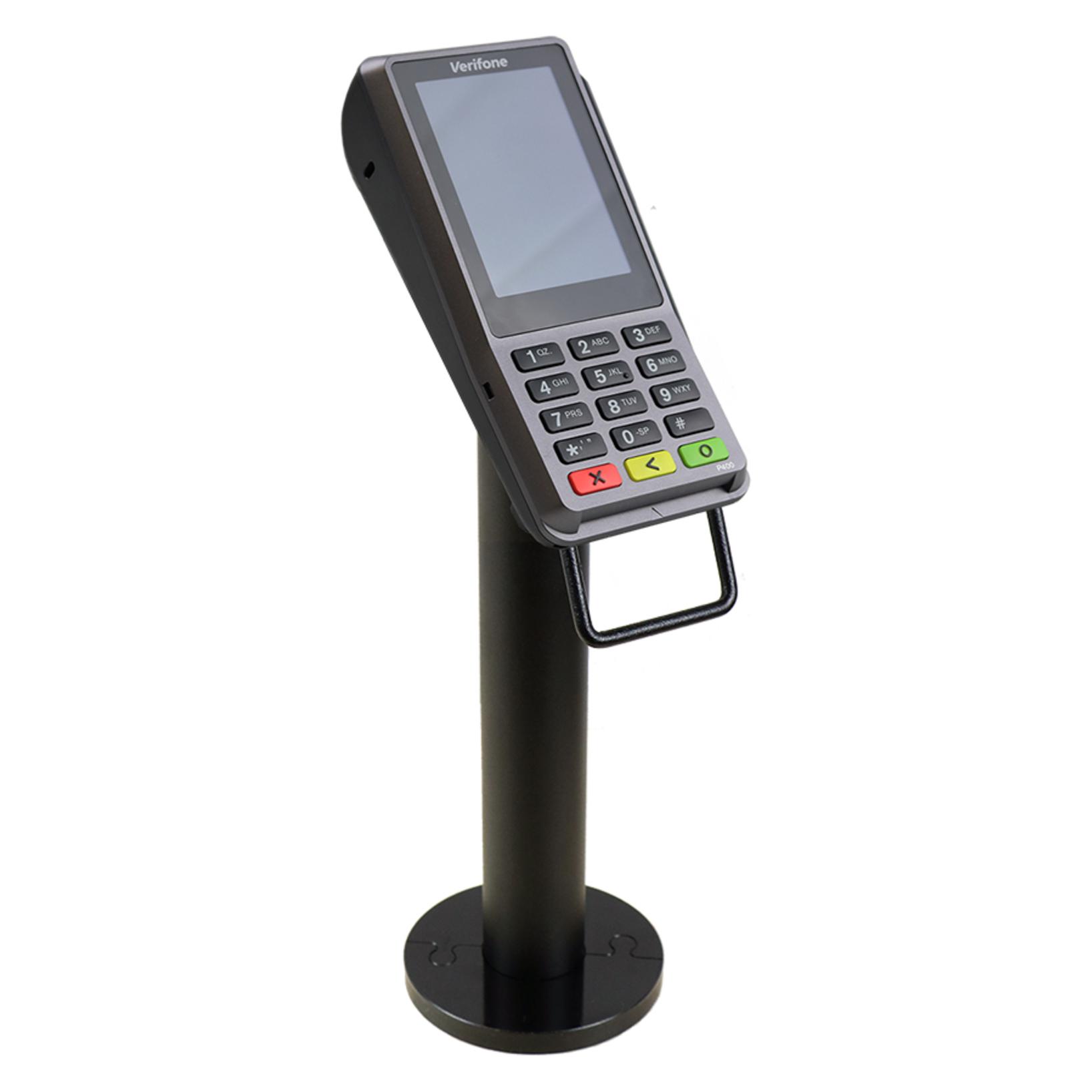 Max Michel Halterung für Verifone P200/P400, runde Abdeckung, Pole 180 mm (30-60024-18)