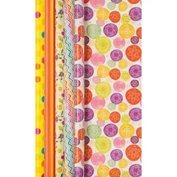 25 Rollen Geschenkpapier 0,7 x 2 m Yellow Dreams