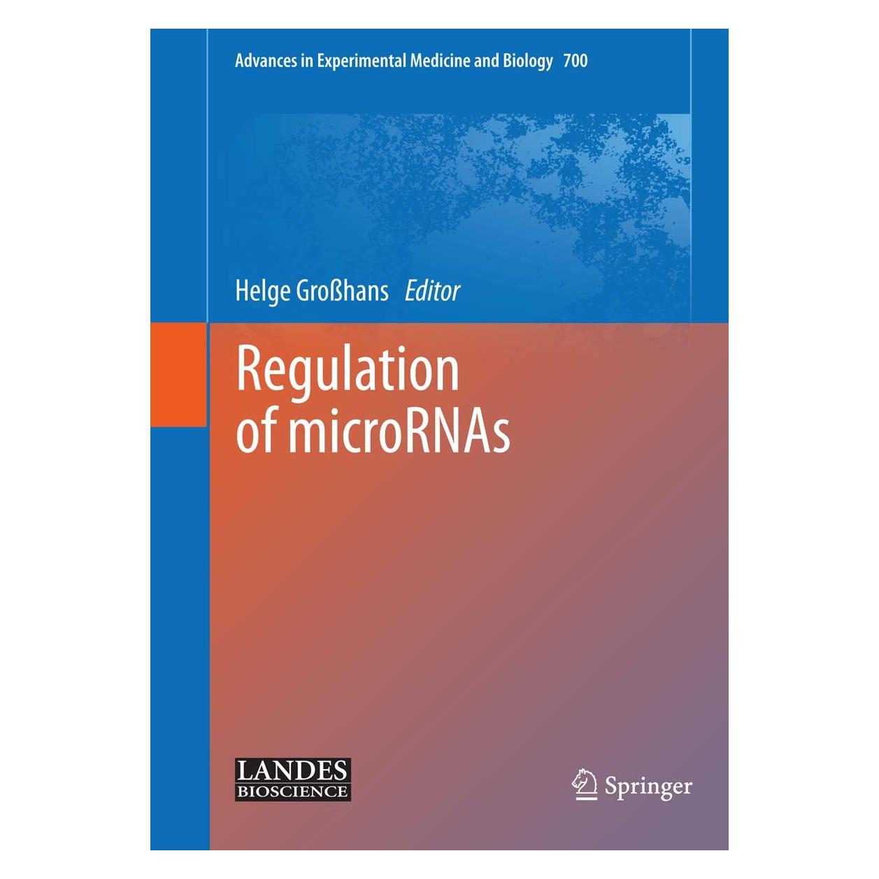 Springer Regulation of microRNAs (Englisch, Hardcover, Helge Grosshans) (9781441978226)