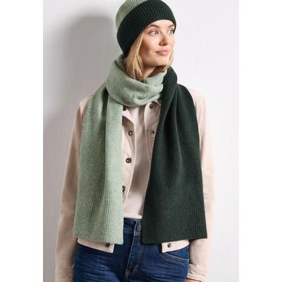 Schal STREET ONE, Damen, Gr. onesize, grün (mossbound grün), Stoff, 75% Polyester, 22% Polyacryl, 3% Elasthan, Modetücher Schal, Feinstrick