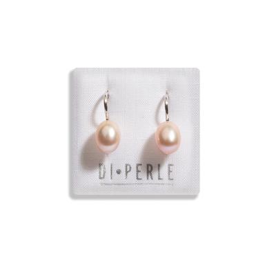 Paar Ohrhänger DI PERLE "Damen Perlenschmuck 925 Silber Süsswasser Perlen Ohrhänger", beige (naturfarbe), Ohrringe, Damen, Damen, Silber 925 (Sterlingsilber), Damen Perlenschmuck