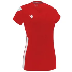 Macron, Damen, Sportshirt, Oxygen (M), Weiss, Rot
