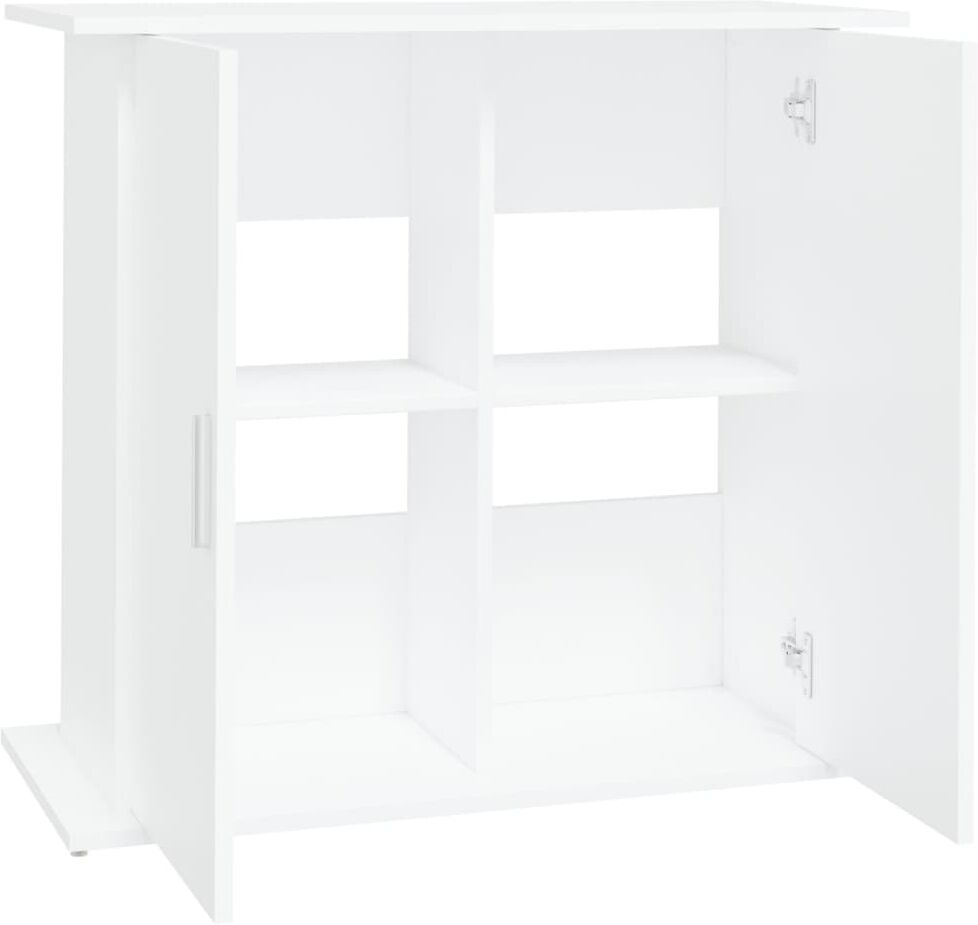 vidaXL Support pour aquarium blanc 81x36x73 cm bois d'ingénierie