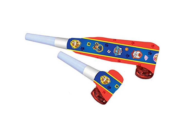 amscan 9903832 - luchttruffel Paw Patrol, 8 stuks, lengte ca. 30 cm, krachmaker, trade, cadeautje